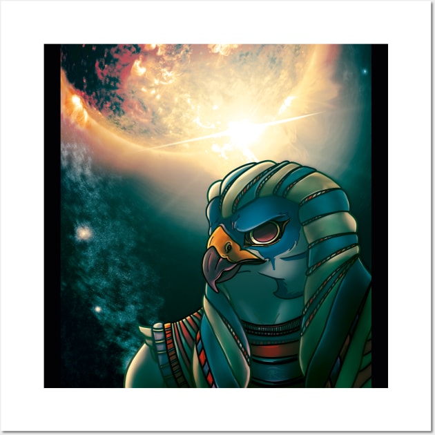 Ra - the ancient Egyptian deity of the Sun Wall Art by Lio Does Things